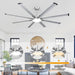 74 in. Large Ceiling Fans, Remote Control Ceiling Fan and Light, Large Industrial Ceiling Fans-2-ErisView