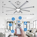 74 in. Large Ceiling Fans, Remote Control Ceiling Fan and Light, Large Industrial Ceiling Fans-5-ErisView