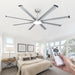 74 in. Large Ceiling Fans, Remote Control Ceiling Fan and Light, Large Industrial Ceiling Fans-1-ErisView