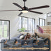 76 in. Large Remote Control Ceiling Fan and Light, Stylish Ceiling Fans, Farmhouse Industrial Ceiling Fan Light for Patio Living Room Bedroom-3-ErisView