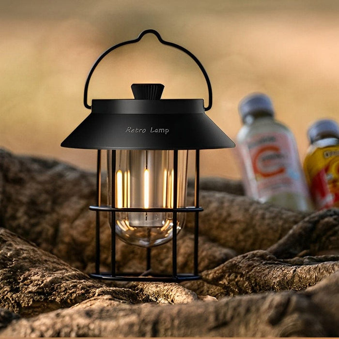 Adjustable Color Temperature Camping Lantern with 5000mAh Battery, 12-Hour Runtime, Rechargeable, Portable, and Power Bank Function-ErisView-2