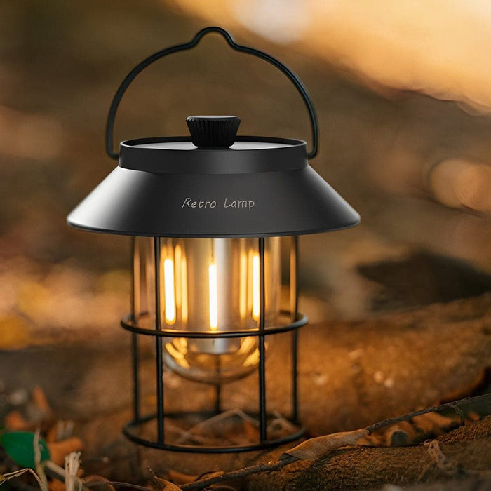 Adjustable Color Temperature Camping Lantern with 5000mAh Battery, 12-Hour Runtime, Rechargeable, Portable, and Power Bank Function-ErisView-4