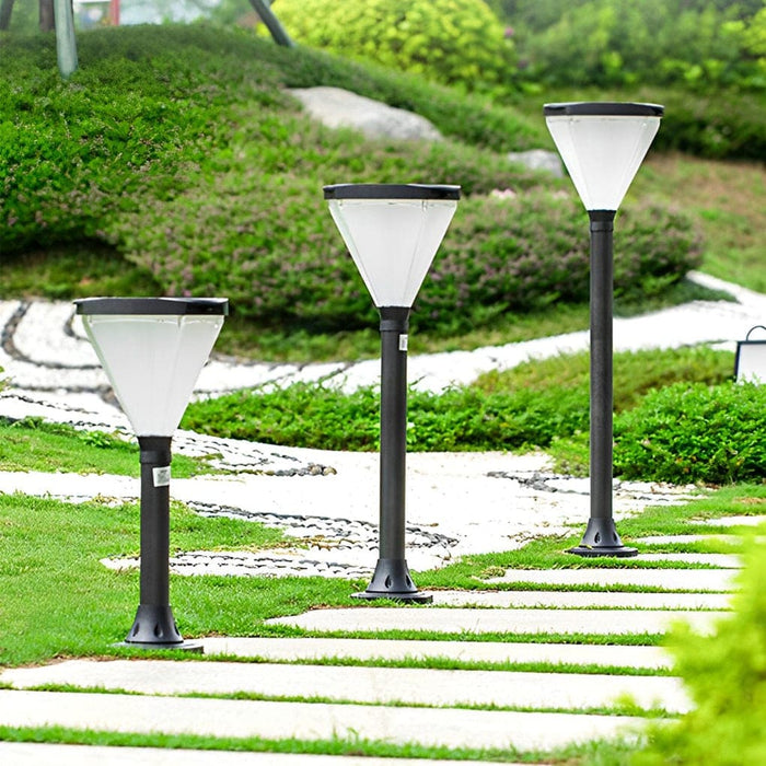 Adjustable Height Solar Pathway Lights, Waterproof, Rustproof Aluminum Design with High-Efficiency Fast Charging for Gardens, Lawns, and Parks-ErisView-5