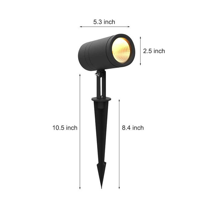 Adjustable Landscape Spotlight with Waterproof Aluminum Die-Casting, Bright Even Lighting for Trees, Garden, Fence, Perfect Outdoor Decoration-ErisView-6