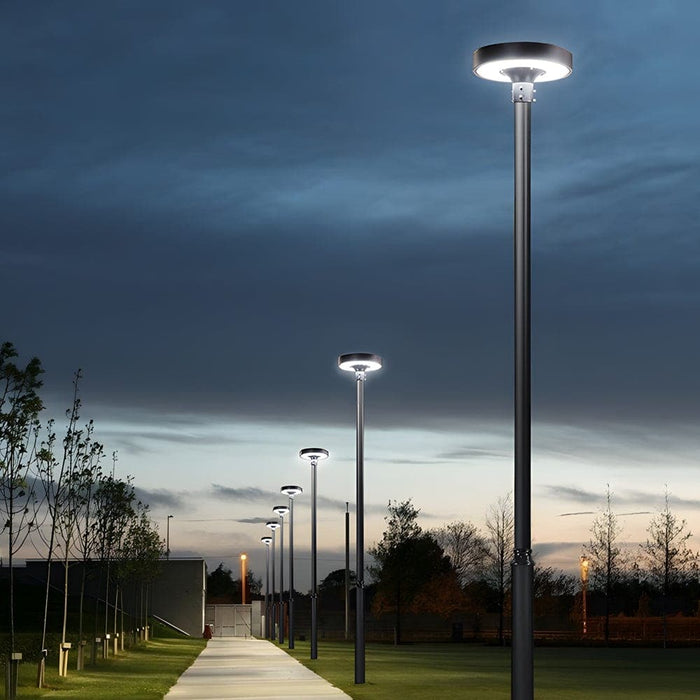 Advanced Solar Street Lighting for Parks, Gardens, Villas, and Residential Areas, Aluminum & PMMA, LED, Remote Control, Long Battery Life-ErisView-3