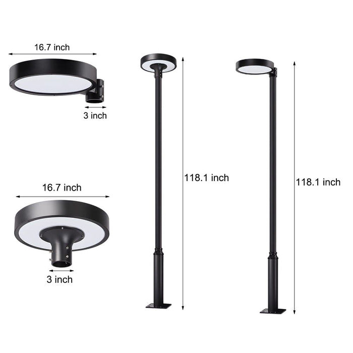 Advanced Solar Street Lighting for Parks, Gardens, Villas, and Residential Areas, Aluminum & PMMA, LED, Remote Control, Long Battery Life-ErisView-8