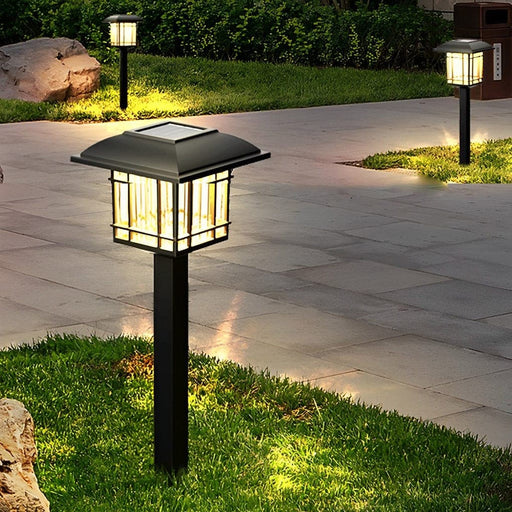 Antique-Style Solar Lawn Lights with High-Efficiency Panels, Intelligent Light Control, Easy Installation, and Long Battery Life for Outdoor Decor-ErisView-1