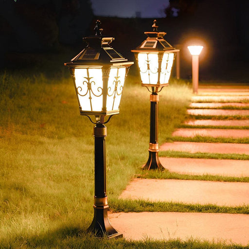 Automatic Solar Pathway Light, Waterproof Outdoor Lamp with Dual Light Colors, 10-Hour Illumination, Fast Charging, Ideal for Garden & Walkways-ErisView-1