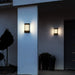 Black LED Outdoor Wall Lantern Sconce, Dimmable Modern Exterior Light Fixture for Patio Entryway Garage ErisView