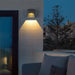 Bright Outdoor Wall Light with Wide Illumination Range, Transparent Glass Lampshade, and Built-in LED for Courtyard, Hall, Balcony, and Garden-ErisView-5