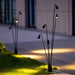 Brisa Triple Outdoor LED Floor Lamp, Hardwired, Ground-Installed, 360-Degree Adjustable Stems for Pathways & Garden Features, Durable & Stylish-ErisView-3