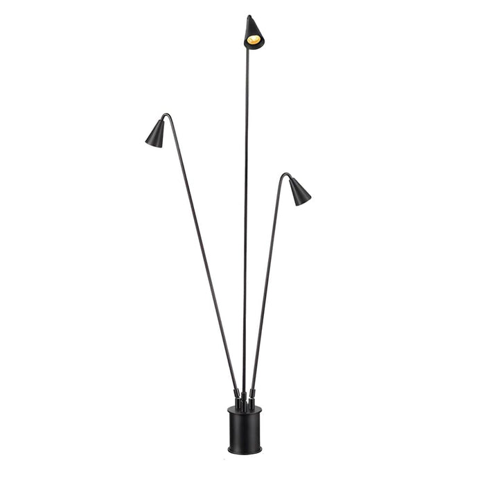 Brisa Triple Outdoor LED Floor Lamp, Hardwired, Ground-Installed, 360-Degree Adjustable Stems for Pathways & Garden Features, Durable & Stylish-ErisView-8