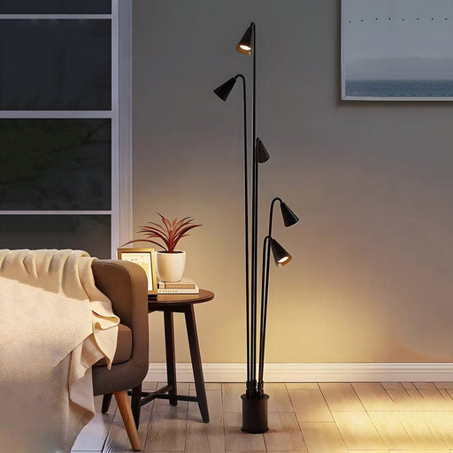 Brisa Triple Outdoor LED Floor Lamp, Hardwired, Ground-Installed, 360-Degree Adjustable Stems for Pathways & Garden Features, Durable & Stylish-ErisView-1