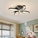 Butterfly-Shaped Black LED Flush Mount Light, 8-Light Dimmable Modern Ceiling Light Fixture for Bedroom Living Dining Room Hallway-ErisView