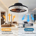 Ceiling Fan with Light, Recessed Ceiling Fan with Light and Remote, Bladeless Fan Ceiling Light, Dimmable Bedroom Ceiling Fans, Kitchen Ceiling Fans-3-ErisView