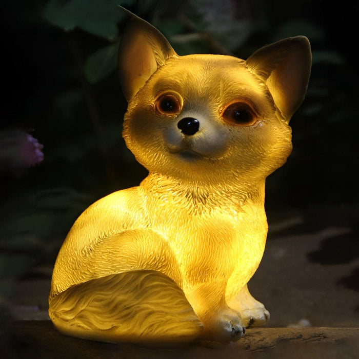 Charming Resin Animal Solar Lamps for Yard, Lawn, Patio, Balcony, or Garden, Choose from Dog, Rabbit, Snail, or Owl, Durable and Weather-Resistant-ErisView-12