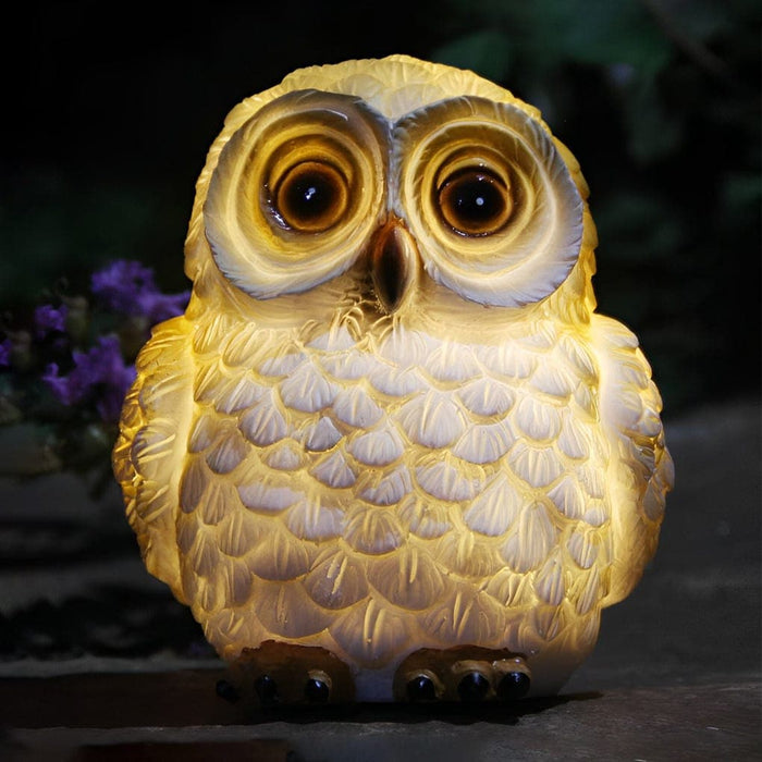 Charming Resin Animal Solar Lamps for Yard, Lawn, Patio, Balcony, or Garden, Choose from Dog, Rabbit, Snail, or Owl, Durable and Weather-Resistant-ErisView-4