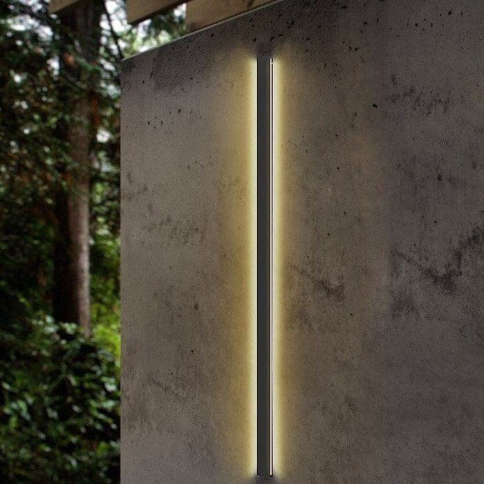 Chic Black Long LED Wall Lighting for Gardens, Garages, Balconies, and Fences, Modern Outdoor Light Fixtures for Glamorous Landscaping-ErisView-7