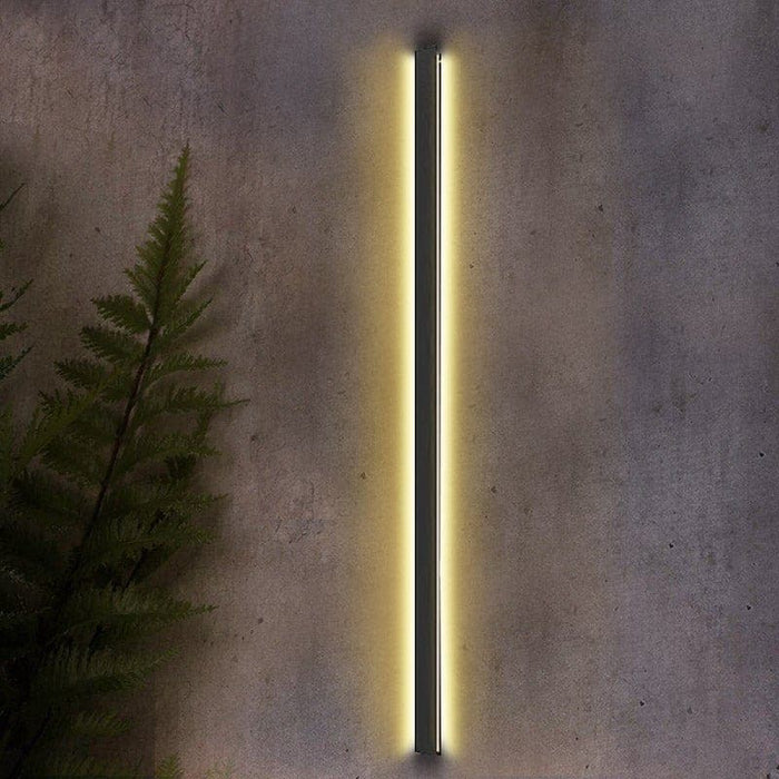 Chic Black Long LED Wall Lighting for Gardens, Garages, Balconies, and Fences, Modern Outdoor Light Fixtures for Glamorous Landscaping-ErisView-8