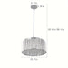 Chrome Crystal Chandelier Pendant Light, Modern Round Crystal Hanging Pendant Light Chandelier for Dining Room Kitchen Bedroom Living Room-ErisView