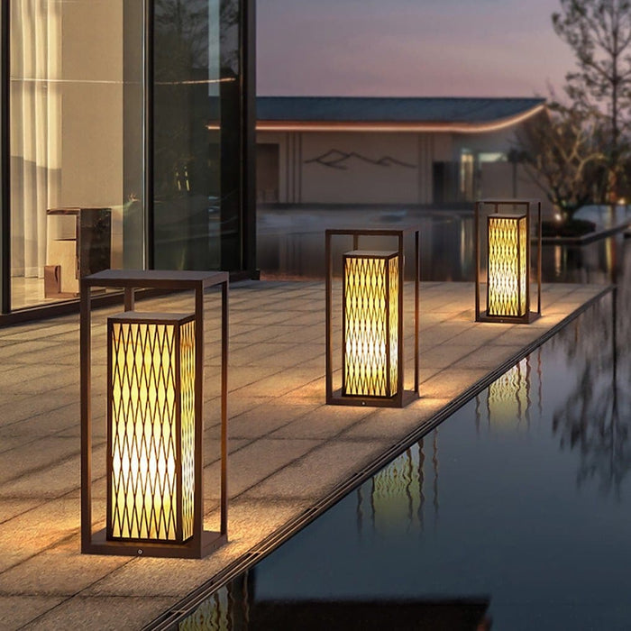 Classic Asian Style Outdoor Pathway Lights with Waterproof, Dustproof, and Rustproof Design for Garden, Lawn, Porch, and Patio Decor-ErisView-3