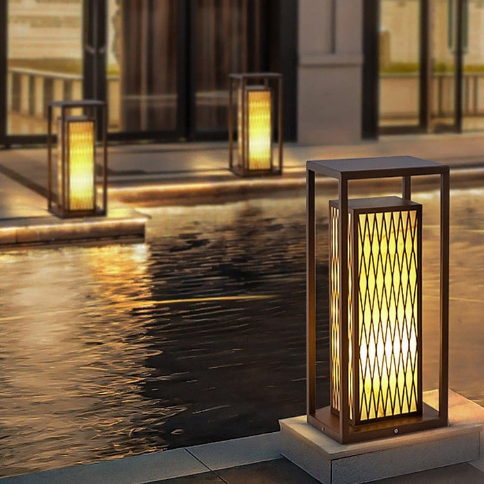 Classic Asian Style Outdoor Pathway Lights with Waterproof, Dustproof, and Rustproof Design for Garden, Lawn, Porch, and Patio Decor-ErisView-1