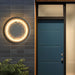 Concrete Lunar Surface-Inspired Outdoor Wall Light with Warm White LED, Waterproof and Artistic Design for Porch and Garden Spaces-ErisView-4