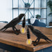 Crow Shaped Table Lamp Desk Lamp for Props, Unique Black Bird Accent Decor Table Lamps Light on Table  ErisView