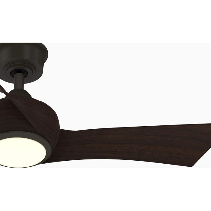 Dark Bronze Ceiling Fan, Mid Century Modern Ceiling Fan, 3 Blade Ceiling Fan with Light-2-ErisView