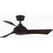 Dark Bronze Ceiling Fan, Mid Century Modern Ceiling Fan, 3 Blade Ceiling Fan with Light-3-ErisView