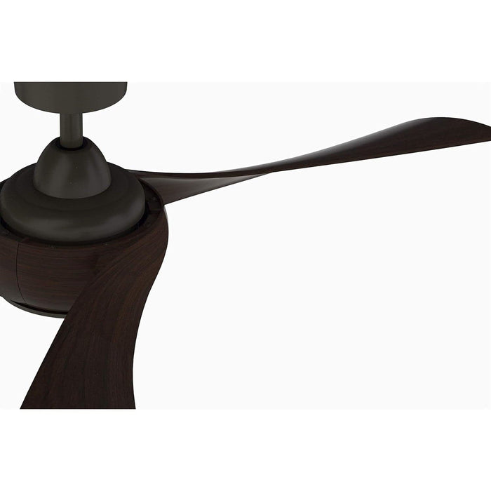 Dark Bronze Ceiling Fan, Mid Century Modern Ceiling Fan, 3 Blade Ceiling Fan with Light-7-ErisView