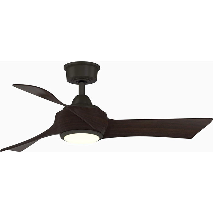 Dark Bronze Ceiling Fan, Mid Century Modern Ceiling Fan, 3 Blade Ceiling Fan with Light-1-ErisView