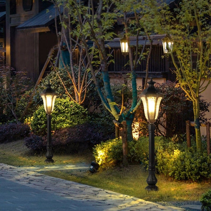 Dreamy and Romantic Outdoor Landscape Light with Irregular Lampshade, E27 High Brightness Lamp Cup, and Weather-Resistant Design for Gardens and Patios-ErisView-4