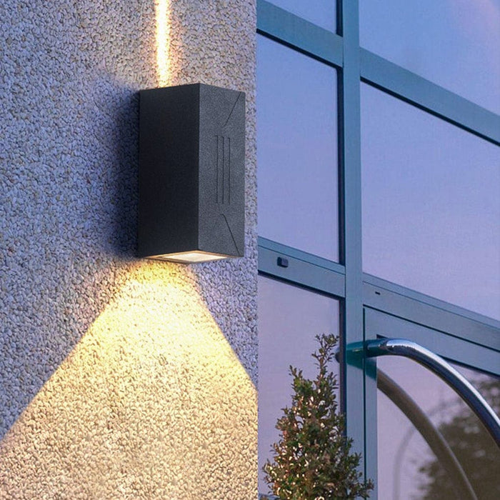 Dual Light Effect Outdoor Wall Light with COB and LED Array for Patio, Backyard, Garden, and Corridor, Wide Angle & Long Distance Illumination-ErisView-2