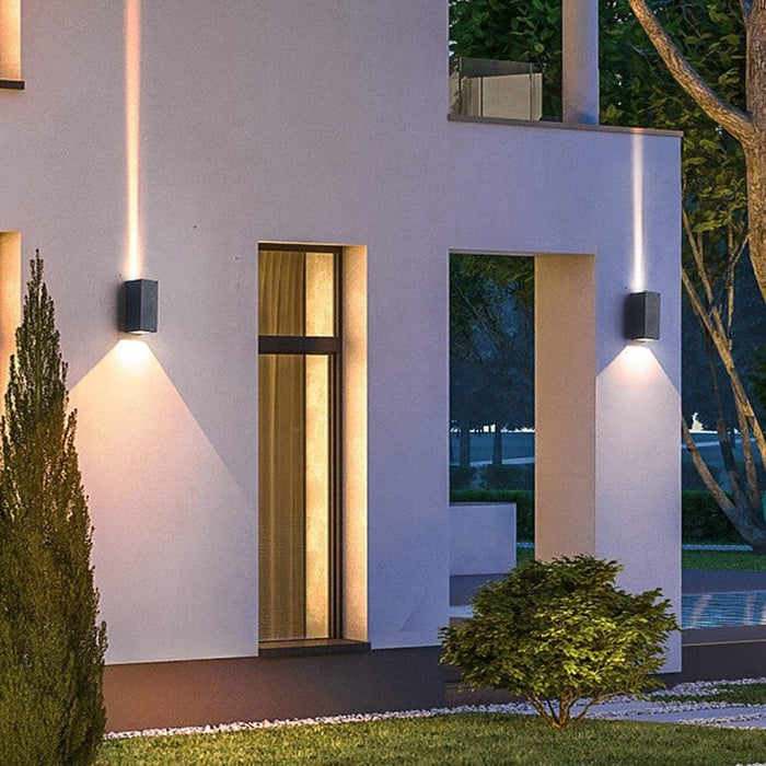 Dual Light Effect Outdoor Wall Light with COB and LED Array for Patio, Backyard, Garden, and Corridor, Wide Angle & Long Distance Illumination-ErisView-3