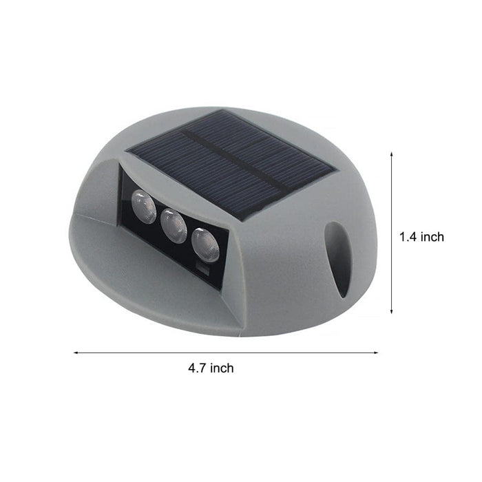 Durable ABS Solar Step Lights with High-Efficiency Polycrystalline Panels, Waterproof and Dustproof for Patio, Garden, and Stairs-ErisView-8