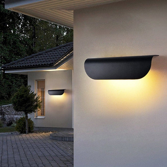 Durable Aluminum Alloy Outdoor Wall Light with Tempered Glass Shade, 3000K Waterproof Energy-Saving Lamp for Porch, Garden, and Indoor Use-ErisView-14