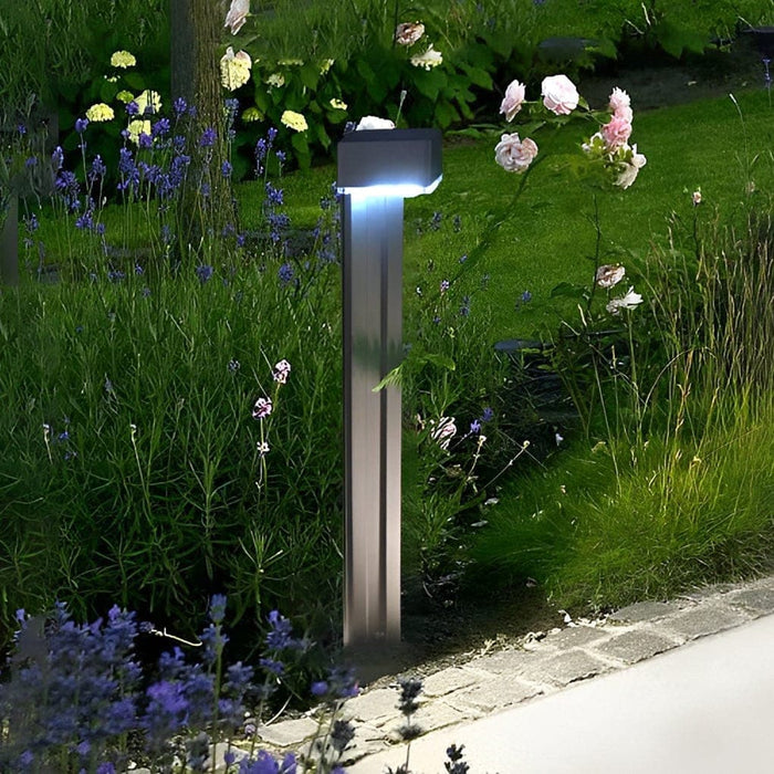 Durable Aluminum Alloy Solar Outdoor Light with High Conversion Polysilicon Panel, IP65 Waterproof, 100-Hour Illumination for Garden and Sidewalks-ErisView-2