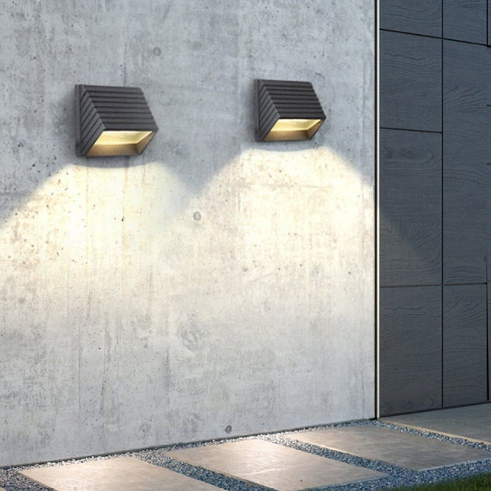 Durable Aluminum Alloy Wall Lamp with Waterproof Safety, Frosted LED Light, and Minimalist Design for Indoor and Outdoor Use-ErisView-10