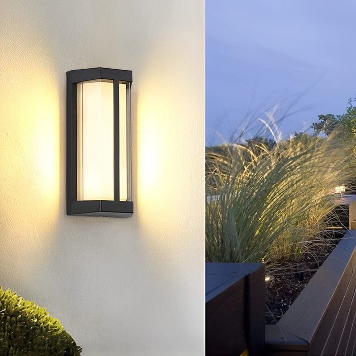 Durable Aluminum Exterior Wall Light with Double Layer Acrylic Shade, Waterproof Design for Modern and Classic Outdoor Spaces-ErisView-2