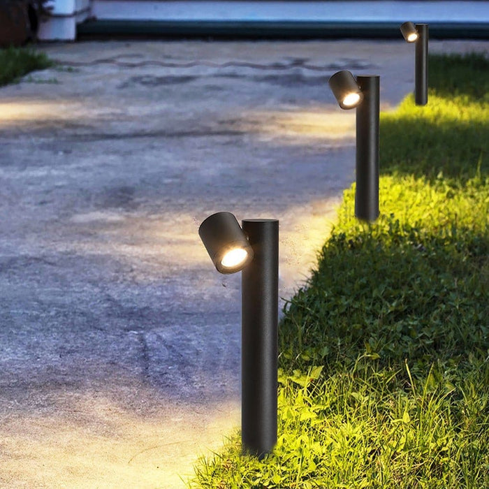 Durable Aluminum Outdoor Pathway Light with 180° Rotation, GU10 Lamp Cup, and Tempered Glass Lampshade for Enhanced Stability and Longevity-ErisView-13