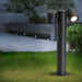 Durable Aluminum Outdoor Pathway Light with 180° Rotation, GU10 Lamp Cup, and Tempered Glass Lampshade for Enhanced Stability and Longevity-ErisView-14