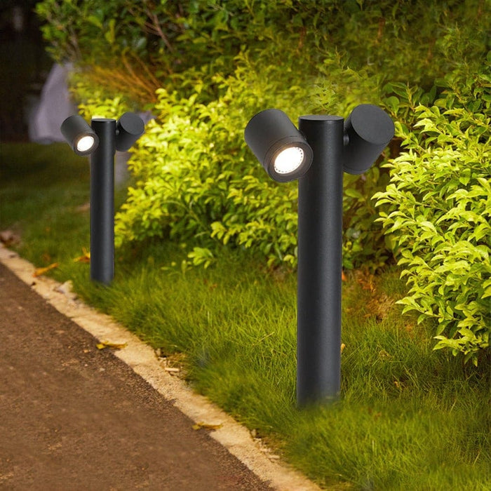 Durable Aluminum Outdoor Pathway Light with 180° Rotation, GU10 Lamp Cup, and Tempered Glass Lampshade for Enhanced Stability and Longevity-ErisView-6