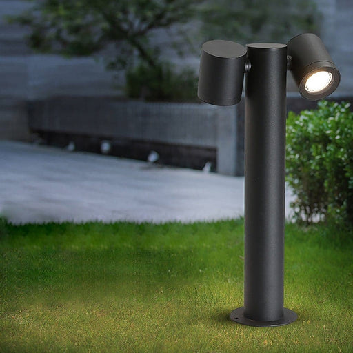 Durable Aluminum Outdoor Pathway Light with 180° Rotation, GU10 Lamp Cup, and Tempered Glass Lampshade for Enhanced Stability and Longevity-ErisView-1