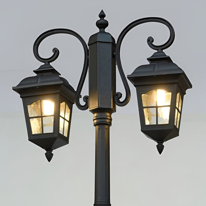 Durable Aluminum Outdoor Post Lights with High Transmittance Glass Lampshade, Waterproof, Rust-Proof, and Weather-Resistant for Home Landscape-ErisView-7