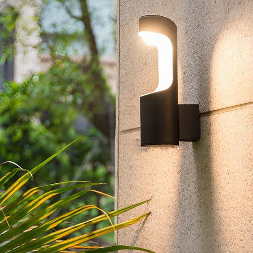 Durable Aluminum Outdoor Wall Lamp with High-Transmittance Acrylic Shade, Waterproof and Rustproof, Built-in LED for Bright, Energy-Efficient Lighting-ErisView-1