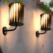 Durable Aluminum Outdoor Wall Lamp with Unique Twisted Metal Shade, Rust-Resistant, Waterproof, and Long-Lasting for Artistic Light and Shadow Effects-ErisView-7