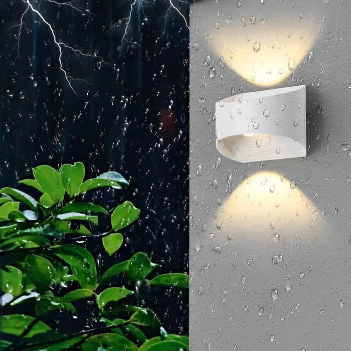 Durable Aluminum Outdoor Wall Lamp with Waterproof Design, Built-in LED, and Artistic Up-Down Lighting for Porch, Patio, and Indoor Use-ErisView-4