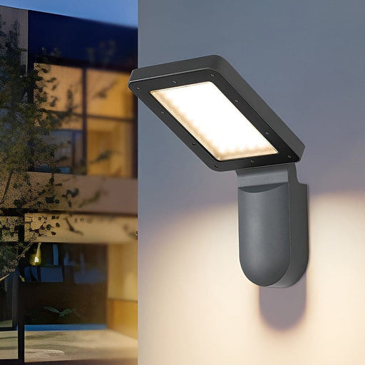 Durable Aluminum Outdoor Wall Light with Fast Heat Dissipation, Waterproof & Rustproof, 360° Rotatable Solar Panel for All-Weather Charging-ErisView-1