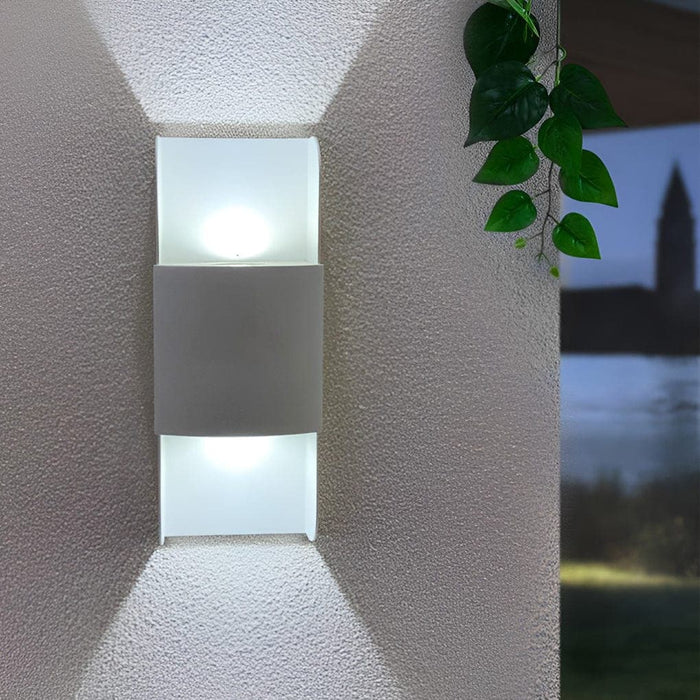 Durable Aluminum Outdoor Wall Light with High Brightness LED, Waterproof Design, and Glass Lampshade for Villas, Courtyards, and Balconies-ErisView-7